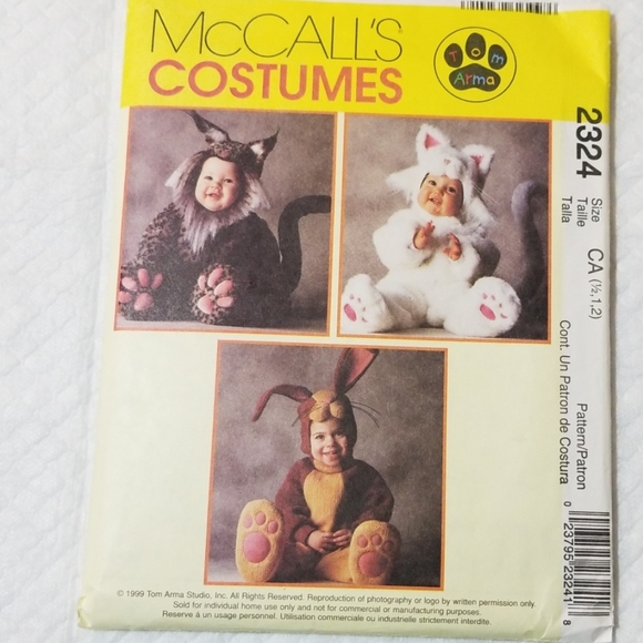 McCall's Costume pattern - Picture 1 of 7